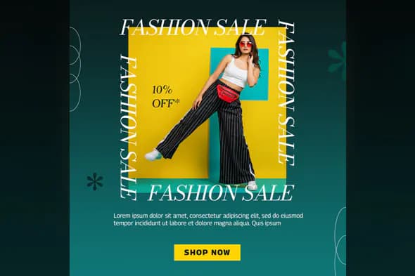 Vibrant Summer Fashion Sale Template
