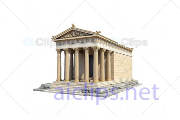 Realistic 3D Ancient Greek Temple Model
