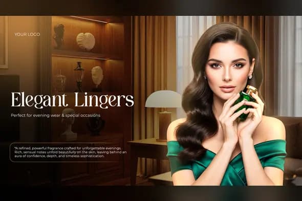 Elegant Perfume Promotion Template