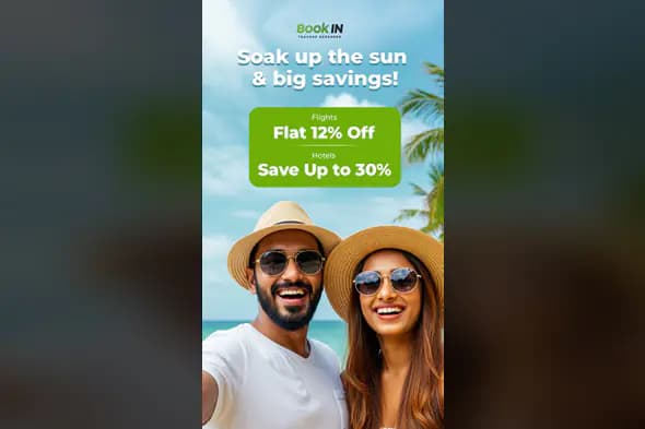 Summer Travel Discount Banner Template