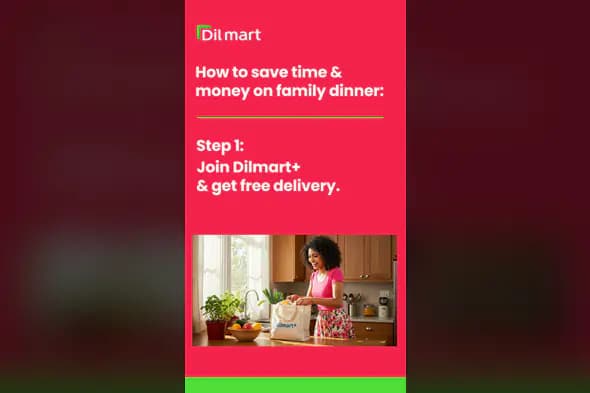 Dilmart+ Grocery Delivery Ad Template
