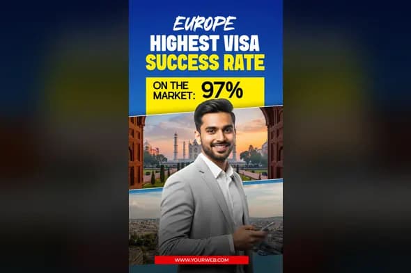 European Visa Consultant Social Media Template