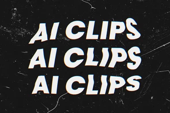 Retro Glitch Text Stack Design