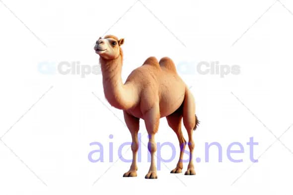 Realistic 3D Camel Illustration