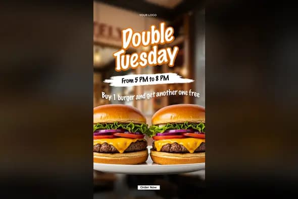Burger Joint BOGO Promo Template