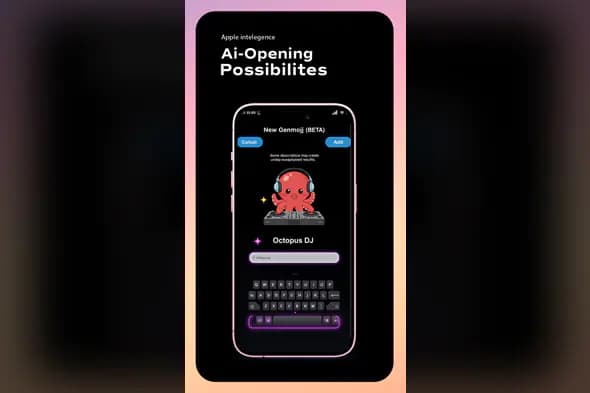 Futuristic AI Mobile Interface Template