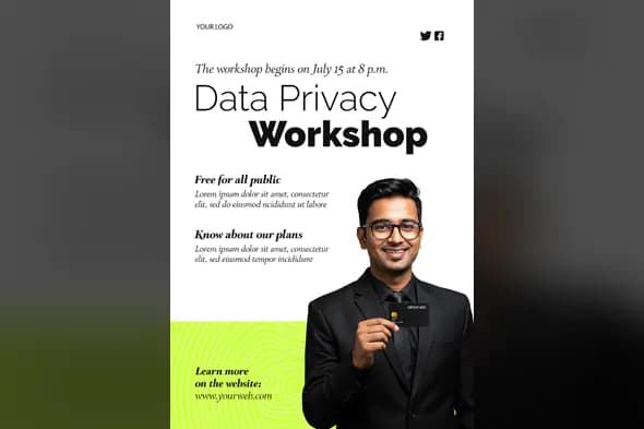 Data Privacy Workshop Flyer Template