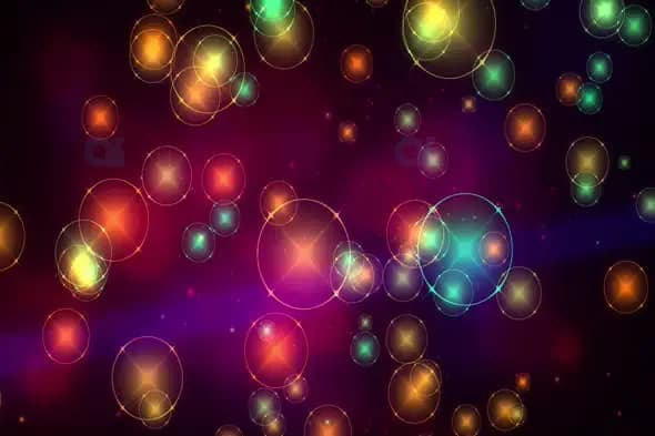 Vibrant Neon Bokeh Lights Background for Modern Motion Graphics