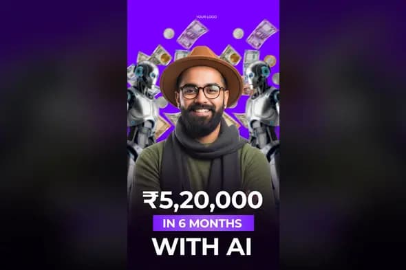 AI Earning Potential Promotional Template