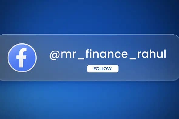 Blue Glassmorphism Style Facebook Follow Template