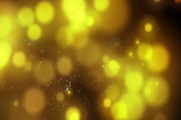 Golden Bokeh Lights Background for Festive Motion Graphics