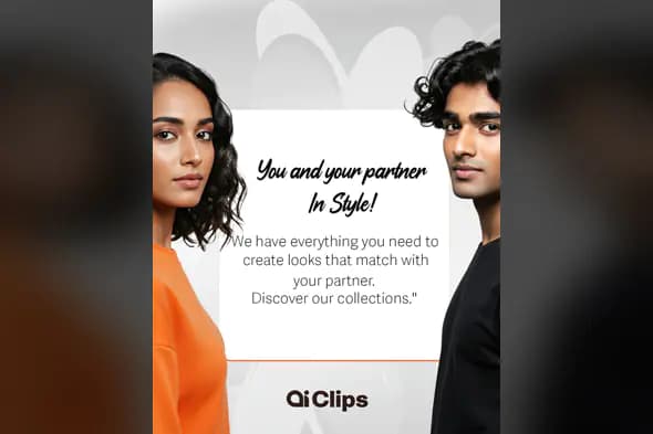 Matching Style Banner for Partners Couple Fashion PSD Template