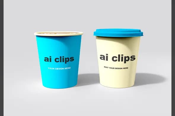 Minimal Coffee Cup Branding Mockup