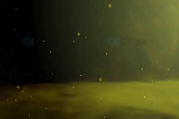 Golden Dust Particle Overlay with Soft Glow