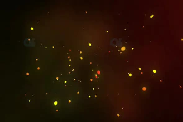 Fiery Floating Particle Overlay