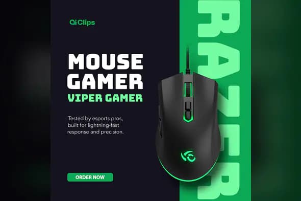 Gaming Mouse Product Showcase Template