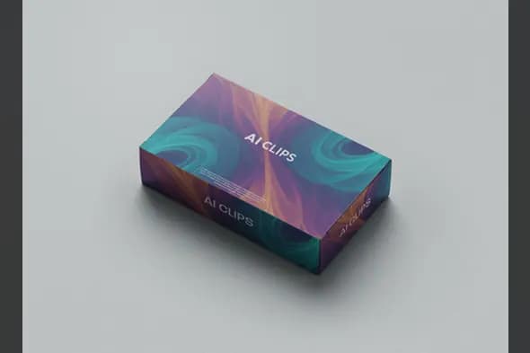 Abstract Swirl Box Mockup