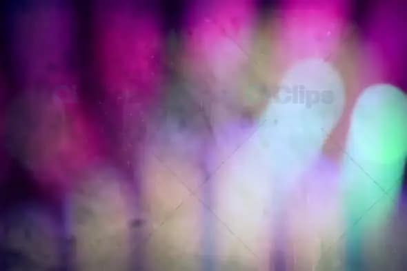 Abstract Multicolored Bokeh with Light Streaks
