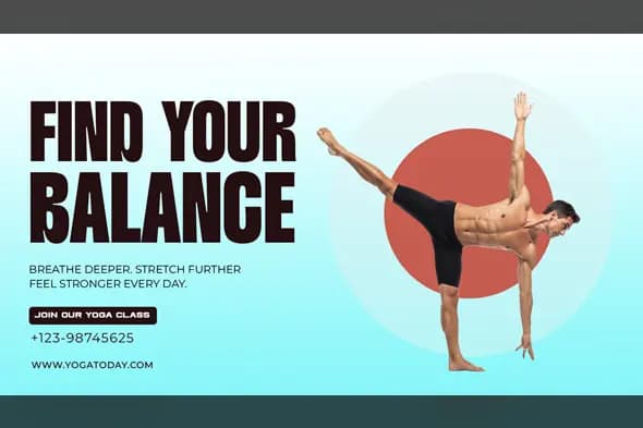 Yoga Class & Wellness Promotion Template