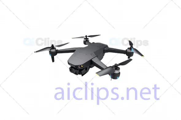 Realistic 3D Drone Model with Camera - High-Detail Design