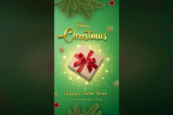 Elegant Christmas & New Year Celebration Template