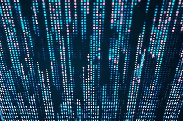 Digital Light Matrix – Futuristic Glowing Data Rain