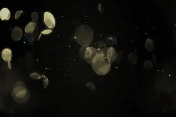 Golden Bokeh Light Effect - Elegant Background Motion