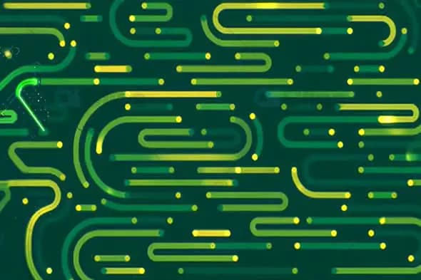 Futuristic Circuit Board – Glowing Digital Network Animation