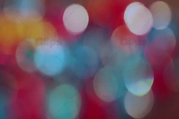 Soft Red, Blue, and Yellow Bokeh Lights for Festive Motion Graphics