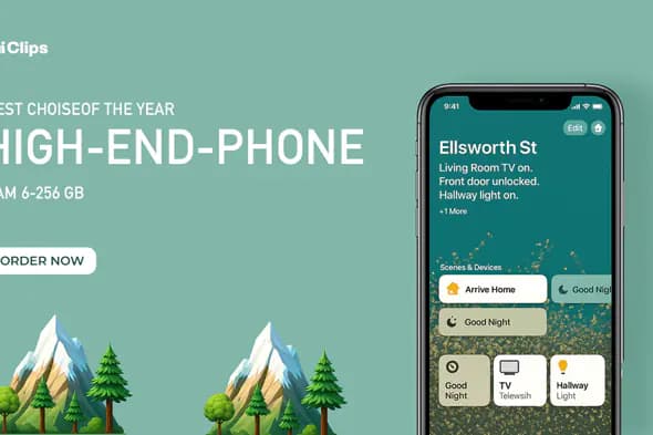 Enhanced High-End Smartphone Advertisement Template