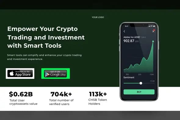 Crypto Trading App Promotional Template