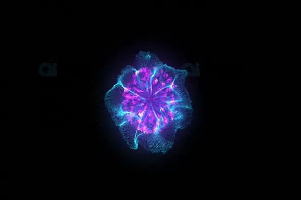 Neon Purple-Blue Shockwave Burst - Futuristic Energy Explosion
