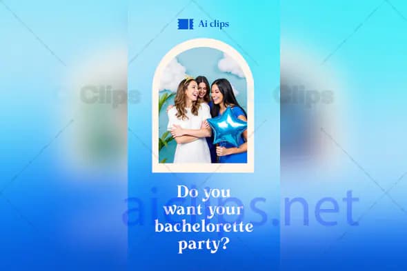 Bachelorette Party Invitation Instagram Story PSD Template