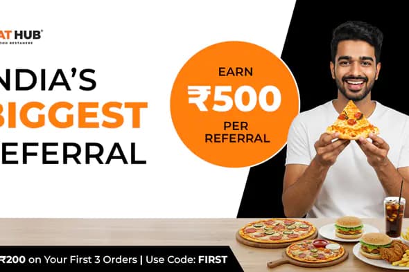 Food Delivery Referral Promo Banner