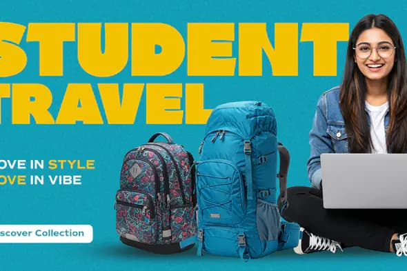 Student Travel Backpack Instagram Template