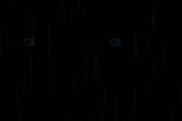 Sparse Rainfall on Dark Background - Minimalistic Atmospheric Effect