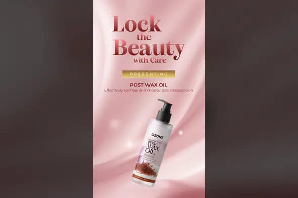 Post-Wax Oil Product Advertisement Template