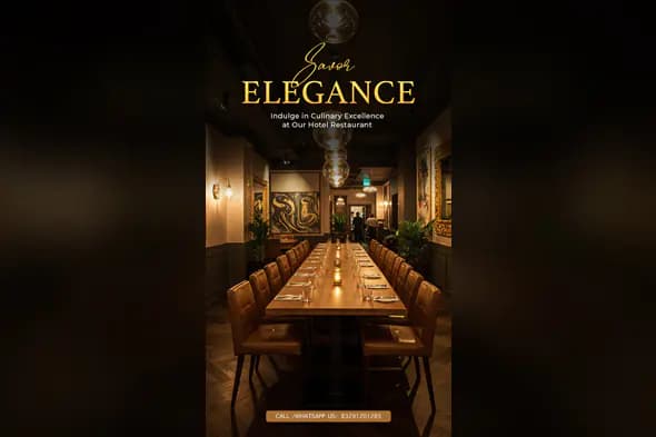 Enhanced Luxurious Hotel Restaurant Promo Template