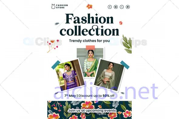 Trendy Fashion Collection PSD Template
