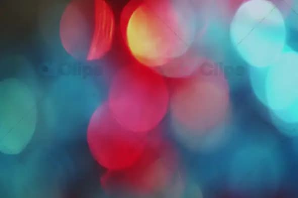Vibrant Red, Blue, and Pink Bokeh Lights for Festive Motion Graphics