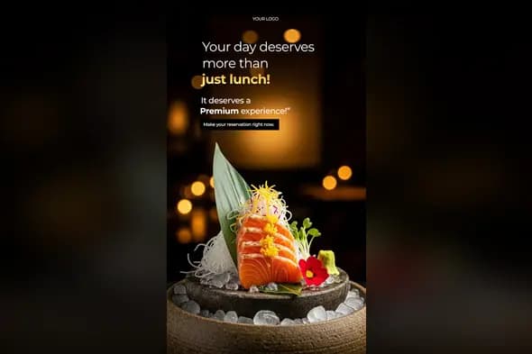 Premium Japanese Restaurant Promo Template