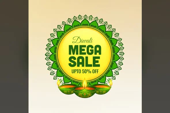 Diwali Mega Sale Mandala Design