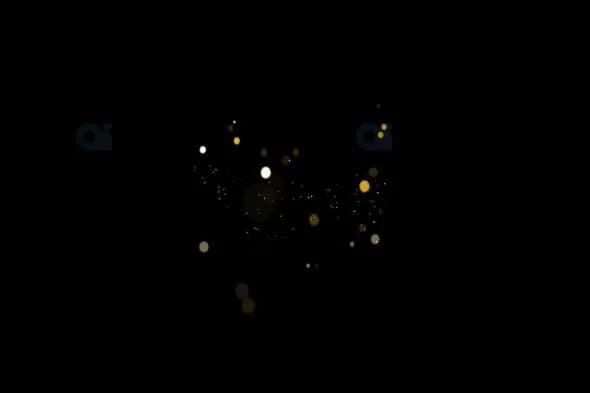 Subtle Golden Particles - Elegant Bokeh Motion Graphic