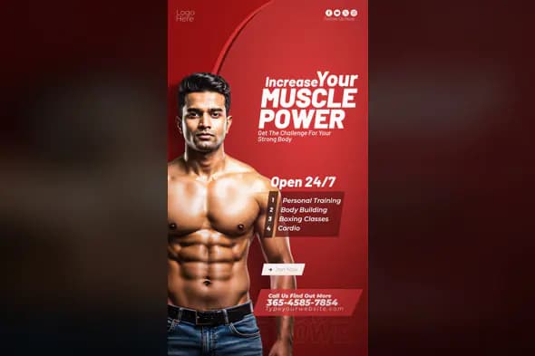 Gym Promotion Fitness Template