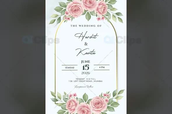 Luxurious Indian Wedding Photoshop PSD Template | AIClips