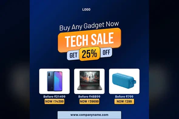 Tech Gadget Sale Promotion Template