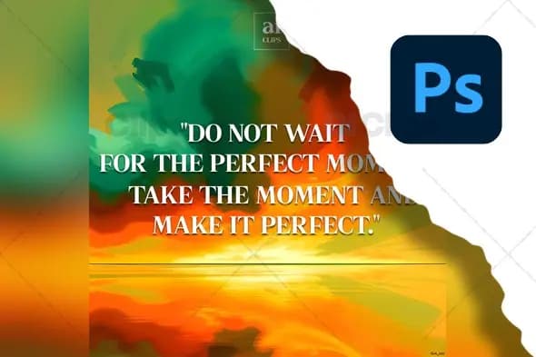 Motivational Quote Poster PSD Template