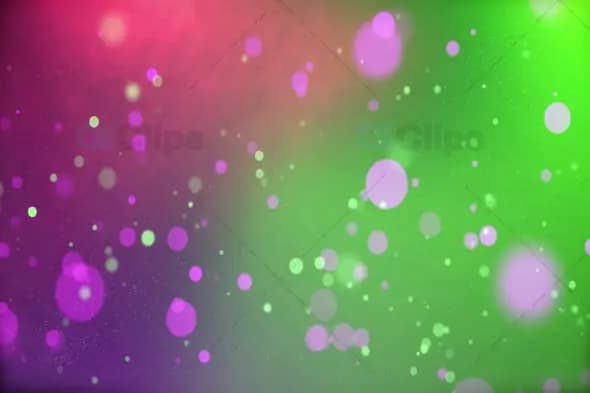 Vibrant Pink and Green Particle Overlay with Dreamy Glow