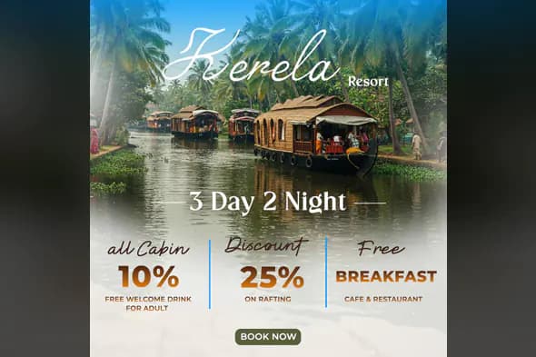 Enhanced Kerala Resort Promotion Template