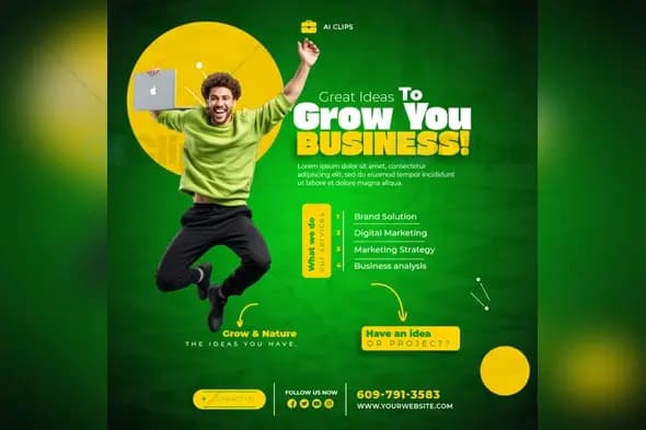Business Growth Marketing Flyer